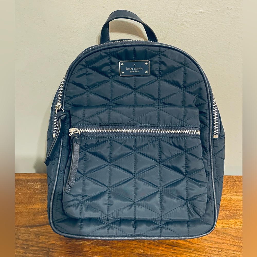 Kate Spade backpack purse, navy blue